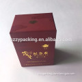 Red color paper tea box, cardboard tea box with customized sizes